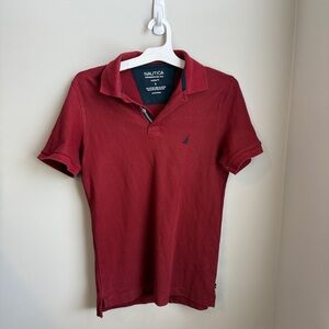 Nautica Men's Burgundy Polo Shirt